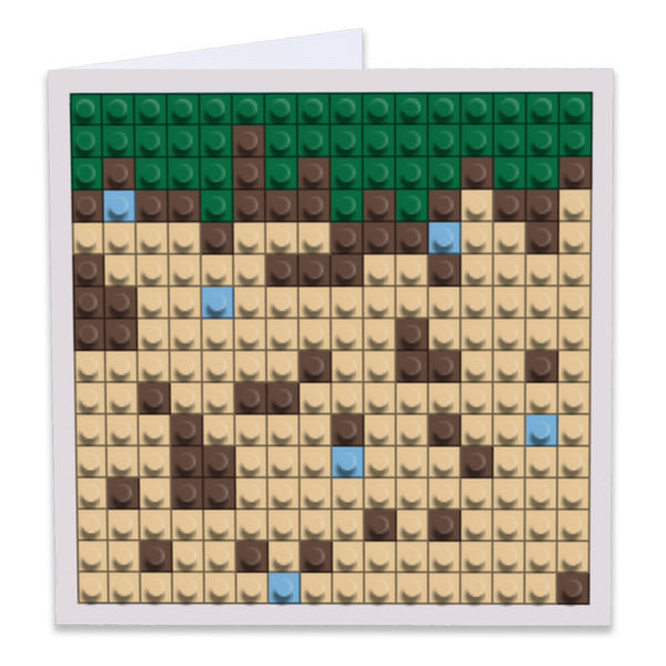 Grass block Greeting Card