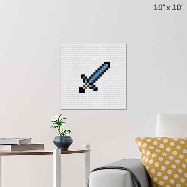 Water Sword Brick Poster