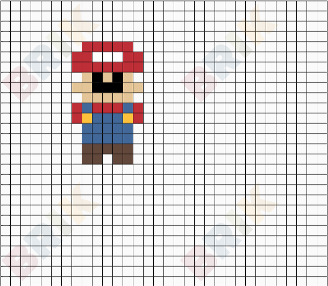 Mario Block Pixel Art Grid Pixel Art Grid Gallery