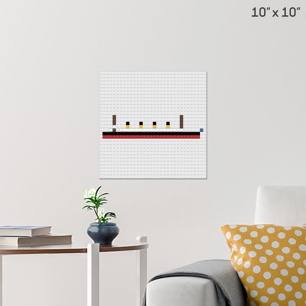 mini titanic 2 Brick Poster