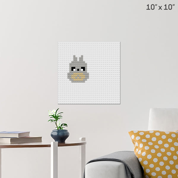 MINI TOTORO Brick Poster