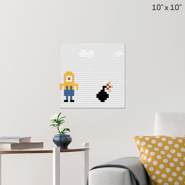 Minion Bomb Brick Poster