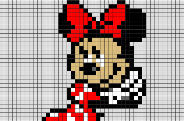 Minnie Mouse Pixel Art