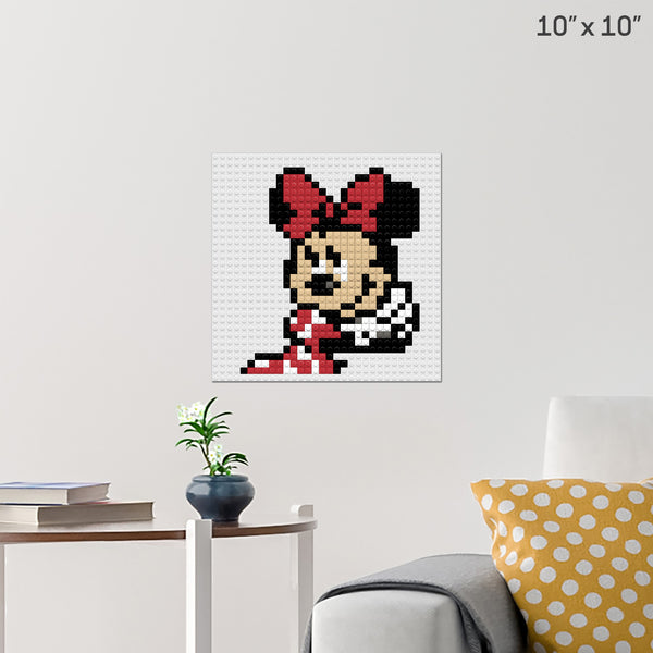 Minnie Mouse Brick Poster