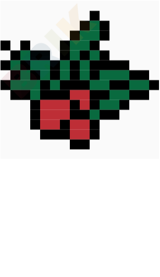 Mistle Toe Pixel Art