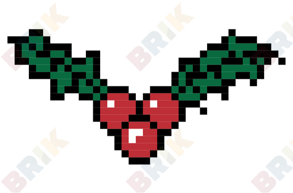 Mistletoe Pixel Art – BRIK