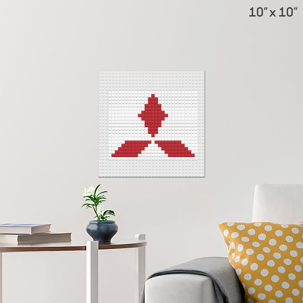 Mitsubishi Brick Poster