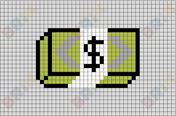 Money Pixel Art