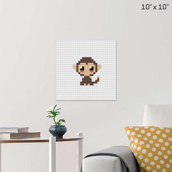 Monkey Brick Poster