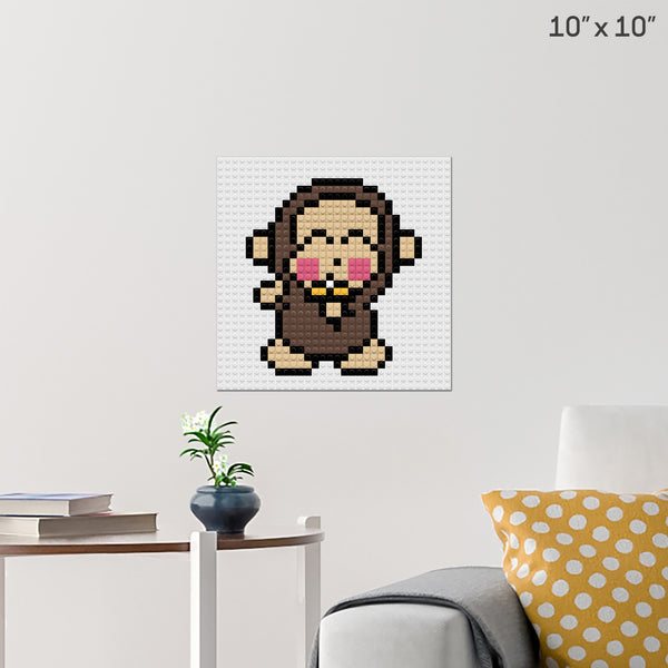 Monkichi Brick Poster