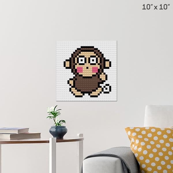 Monkichi Brick Poster