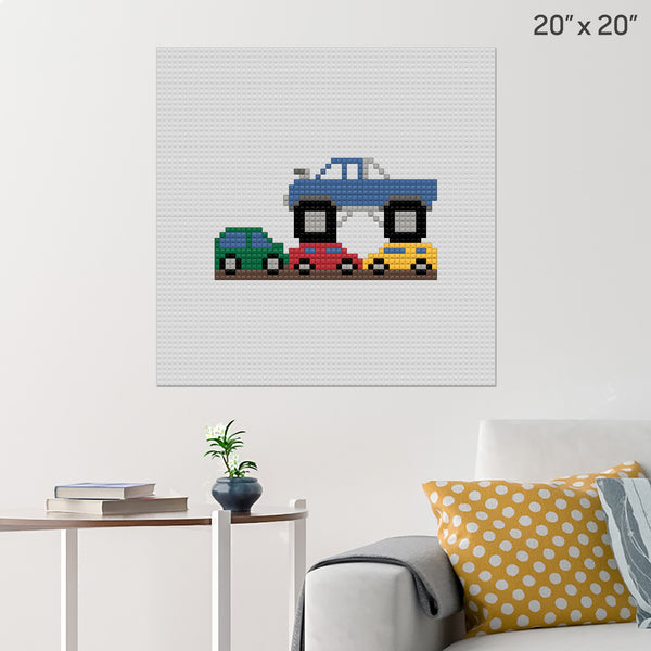 Monster Truck Brick Poster