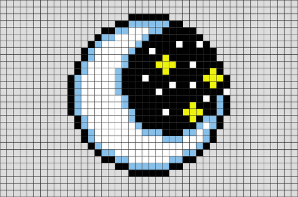 Moon Pixel Art