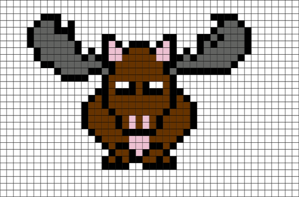 Moose Pixel Art
