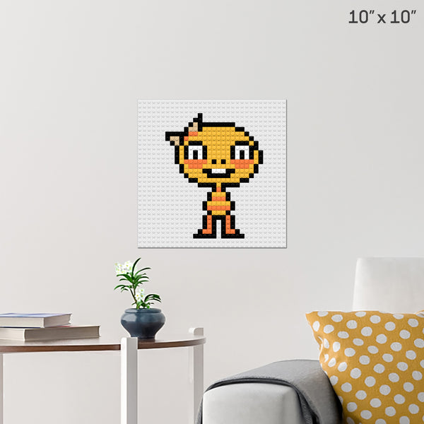 Monster Kid Brick Poster