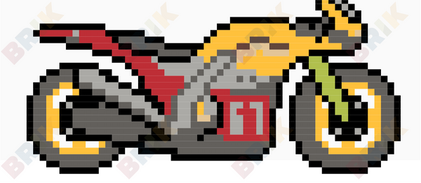 Motorcycle Pixel Art