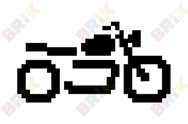 Motorcycle Pixel Art