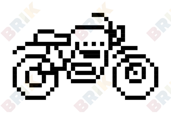 Motorcycle Pixel Art