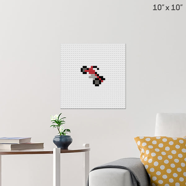 Motorcycle Brick Poster
