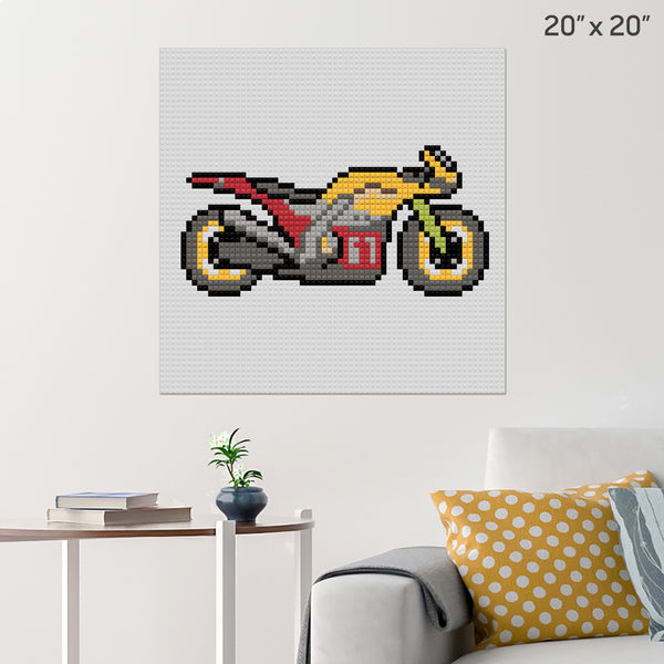 Motorcycle Brick Poster