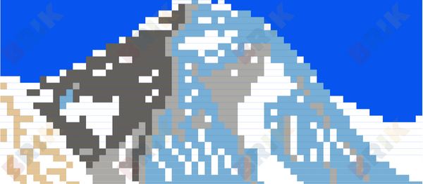 Mount Everest Pixel Art
