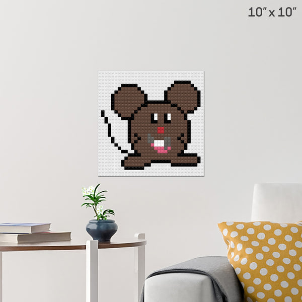 Mouse Brick Poster