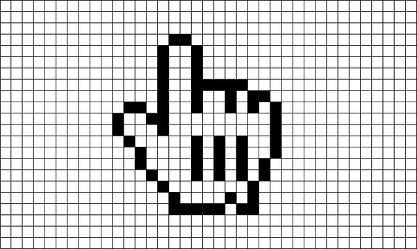 Mouse Pointer Pixel Art