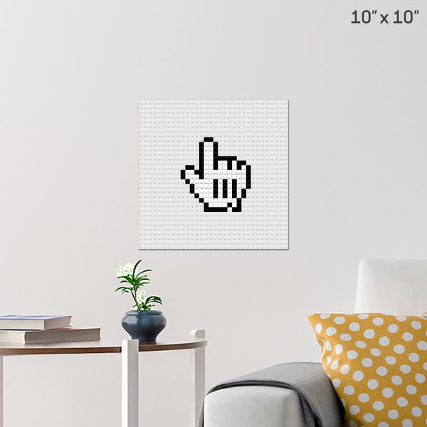 Mouse Pointer Brick Poster