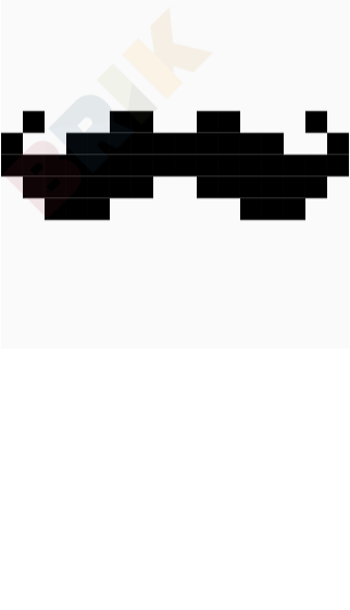 Moustache Pixel Art