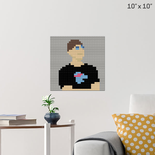 Mrbeast Brick Poster