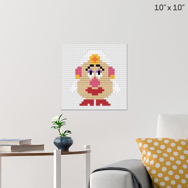 Mrs Potato Brick Poster