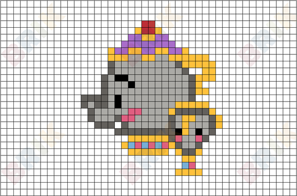 Mrs Potts Pixel Art