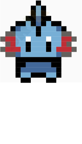 Mudkip Pixel Art