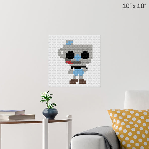Mugman Brick Poster