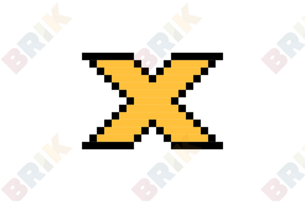 Multiplication Sign Pixel Art