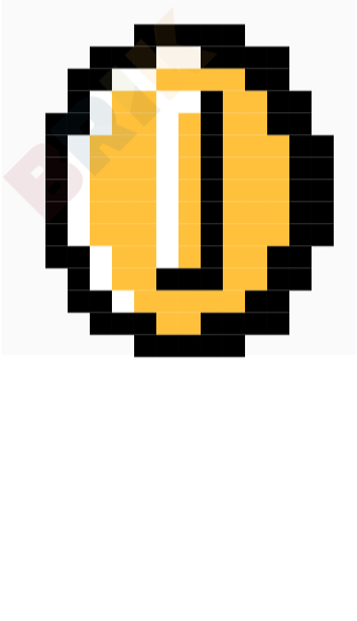 Mushroom Coins Pixel Art