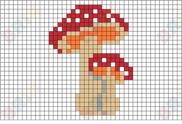 Mushroom Pixel Art