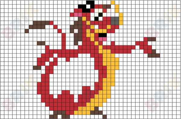 Mushu Pixel Art