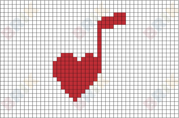 Musical Note Pixel Art