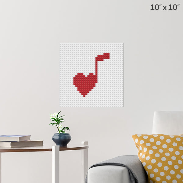 Musical Note Brick Poster
