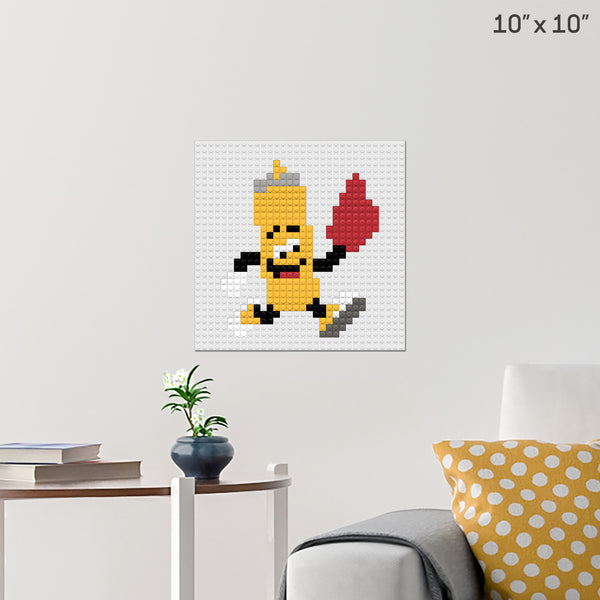 Mustard Brick Poster