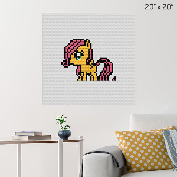 My Little Pony Fluttershy Brick Poster