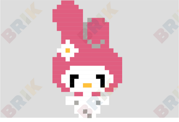 My Melody Pixel Art