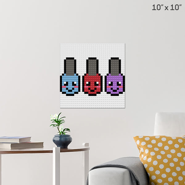 Nail Polish Brick Poster