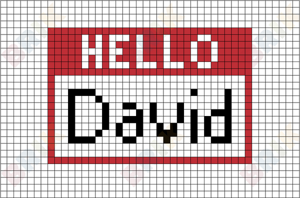 Name Tag Pixel Art