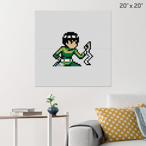 Naruto Rock Lee Brick Poster