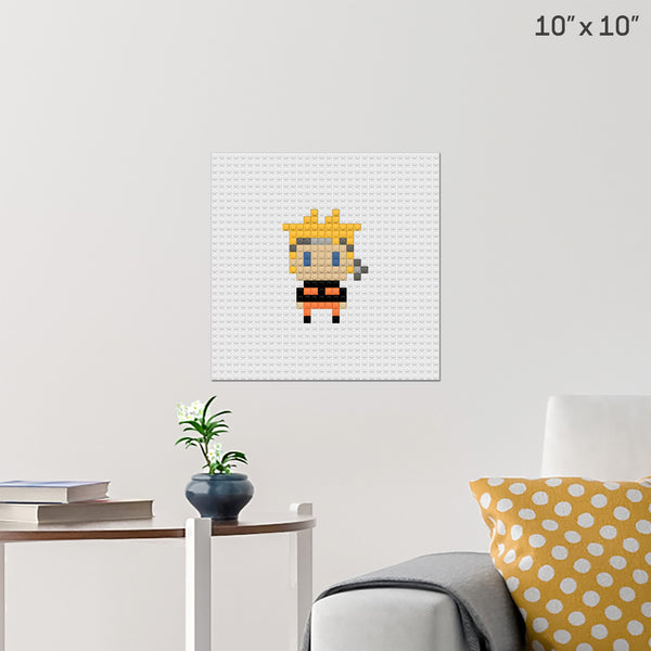 Naruto Uzumaki Brick Poster