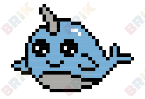 Narwhal Pixel Art