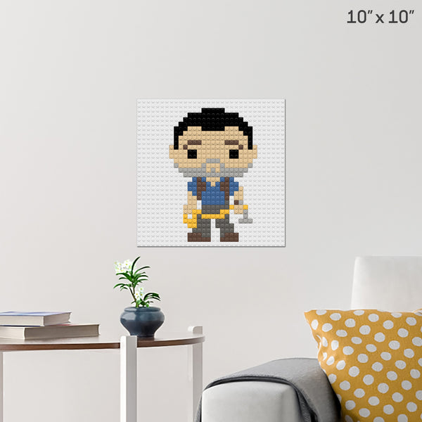 Nathan Drake Brick Poster