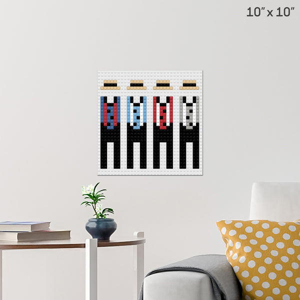 National Barbershop Quartet Day Brick Poster